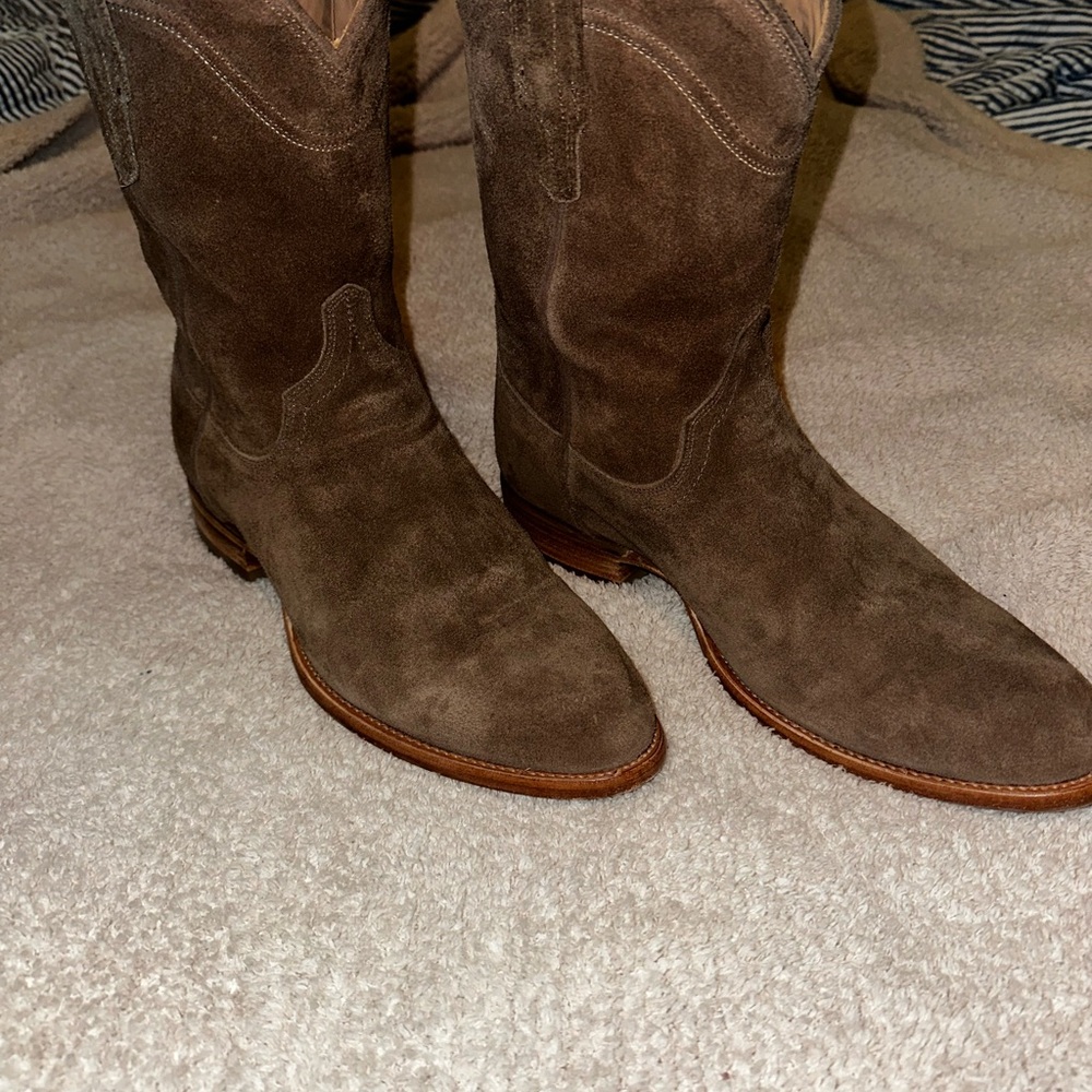 Tecovas Shane Granite Suede Ropers